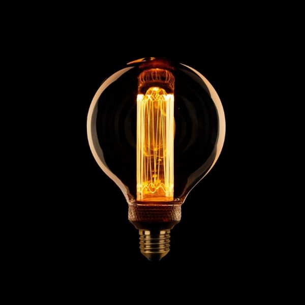 Globe LED Lamp - Kooldraad 95 mm Amber (3-stappen dimbaar)