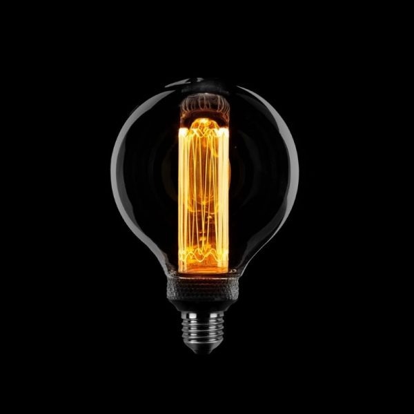 Kooldraadlamp LED - Rookglas Globe 95 MM