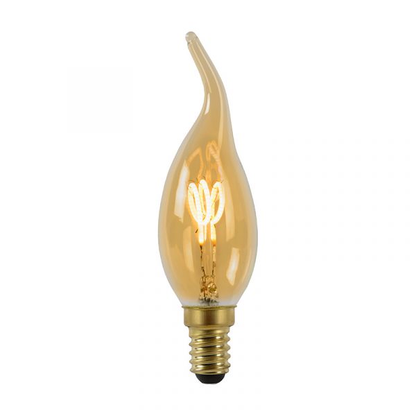 Lucide Kaars LED lamp E14 Spiraal Amber Lucide