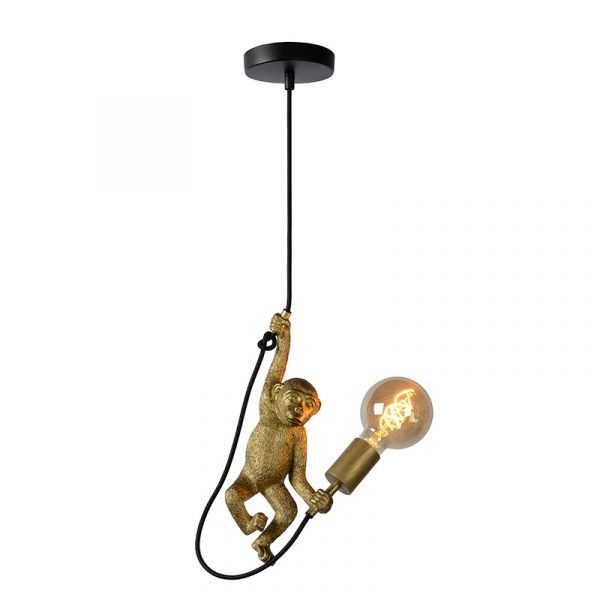 Hanglamp Aap - Goud met zwart (Monkey)
