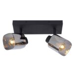 jack-spot-2-flamming-rauchglas-schwarz-metall-lampencompleet