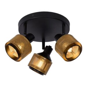 Rachel-spot-3-flamming-schwarz-gold-metall-lampencompleet